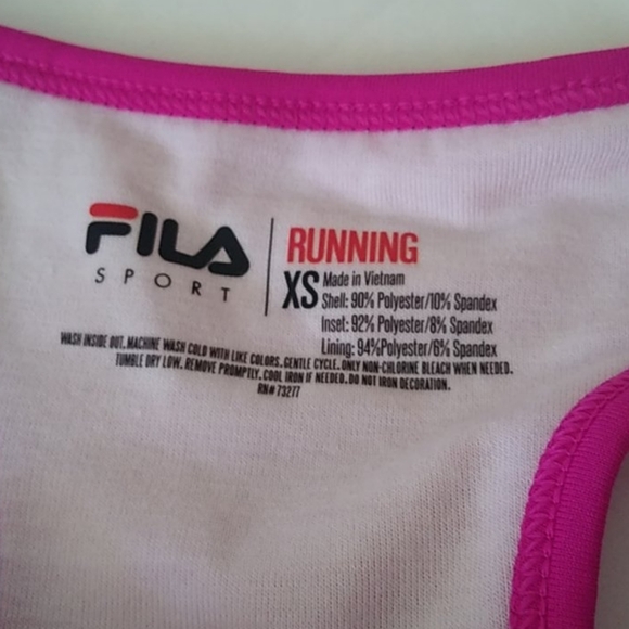 Fila Sport Performance Running Bras, Shades 0f Pink, set 2, Size XS - Picture 3 of 10